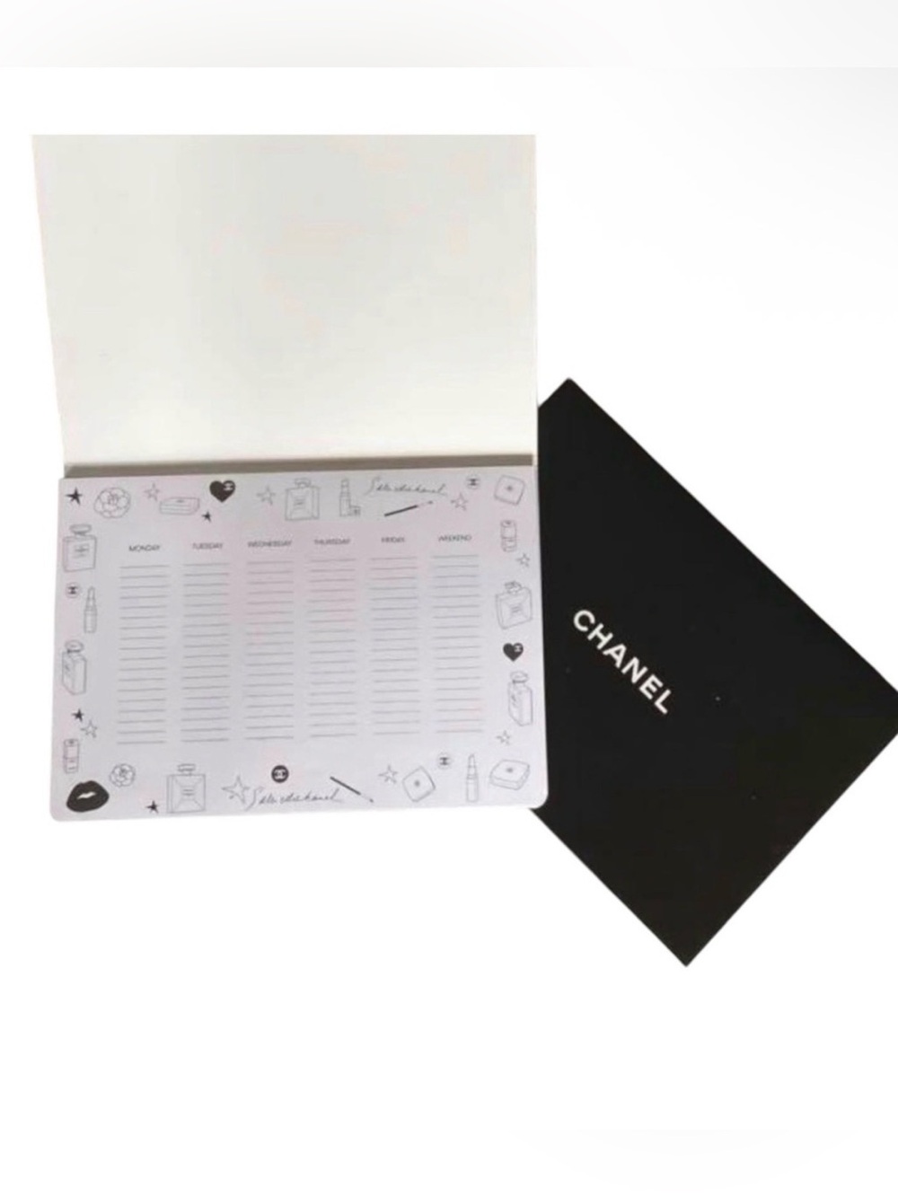 Chanel Beauty Undated Weekly Calendar